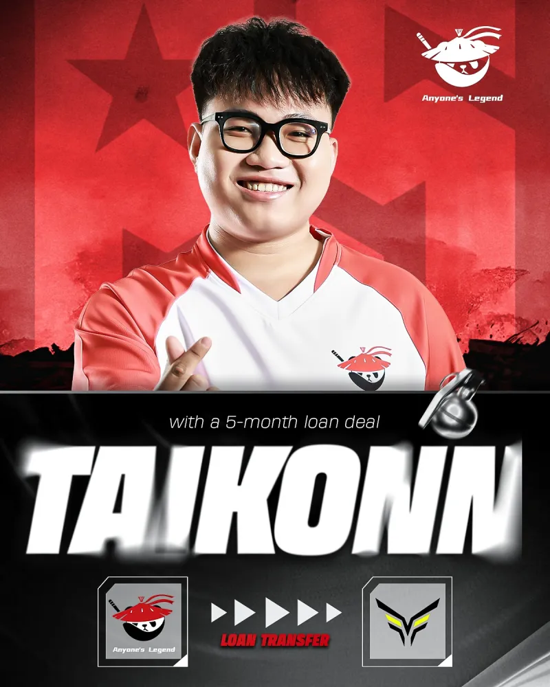 开云官网-AL战队社媒官宣：Taikonn租借至The Vicious Esports